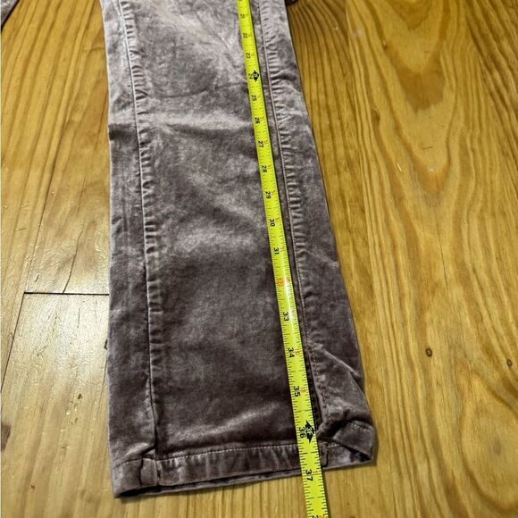 Paige Womens Cindy Straight in Warm Suede Velvet 28 Grunge Boho $219 - Picture 6 of 14